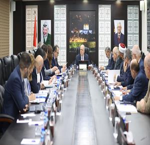 رئيس الوزراء محمد مصطفى يترأس الجلسة الأسبوعية للحكومة الفلسطينية