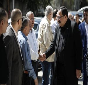 نائب أمين سر اللجنة المركزية لحركة فتح صبري صيدم في زيارة لمحافظة جنين