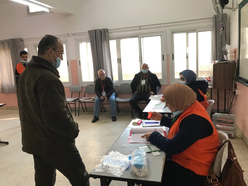 بدء الاقتراع في مدينة نابلس (تصوير: أيمن نوباني/وفا)
