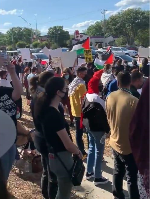 جانب من التظاهرة في ولاية فلوريدا 