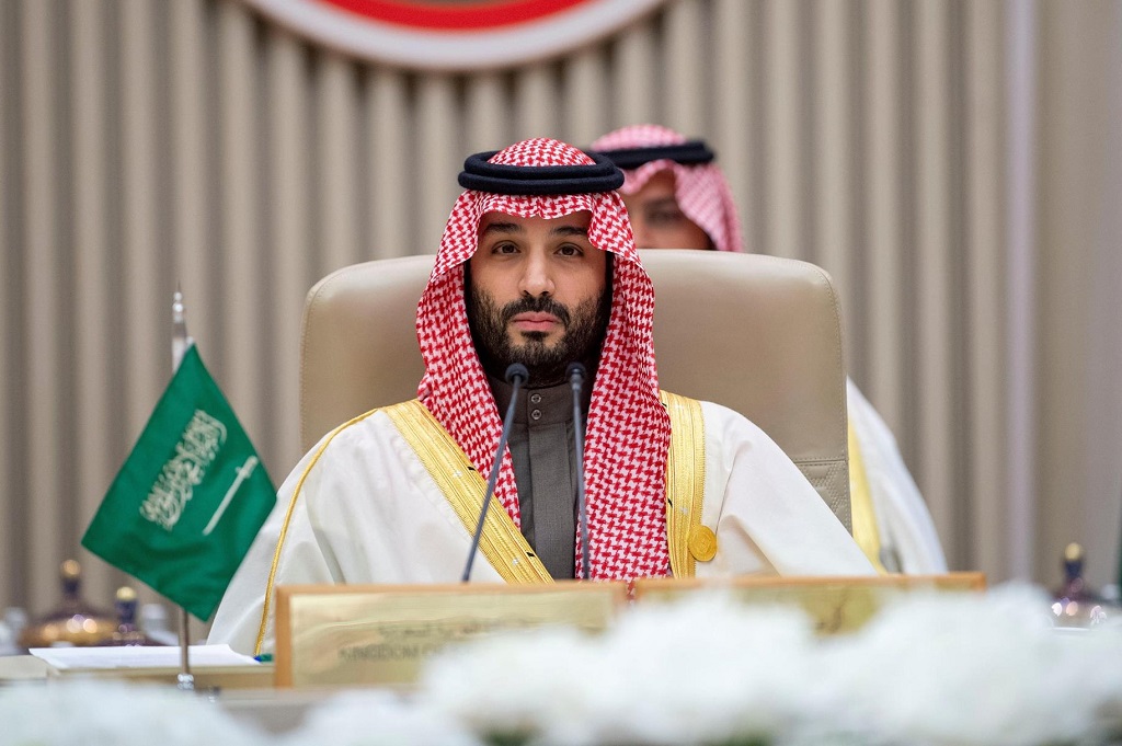 ولي العهد السعودي، رئيس مجلس الوزراء الأمير محمد بن سلمان، خلال ترؤسه الاجتماع (تصوير: واس)