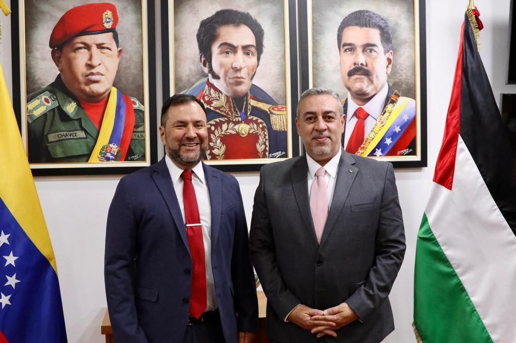 وزير الخارجية الفنزويلي ايفان هيل يستقبل مساعد وزير الخارجية والمغتربين للتعاون الدولي، مدير عام  (بيكا) السفير عماد الزهيري