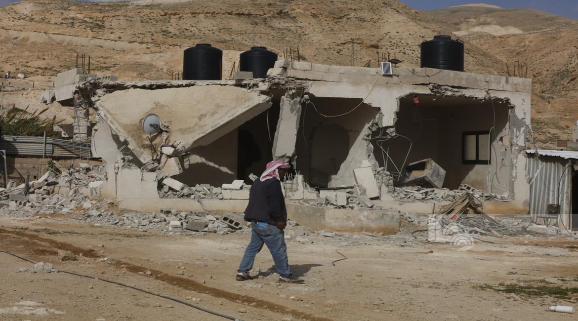 منزل دمره المستعمرين في الديوك التحتا غرب أريحا، تصوير: سليمان أبو سرور