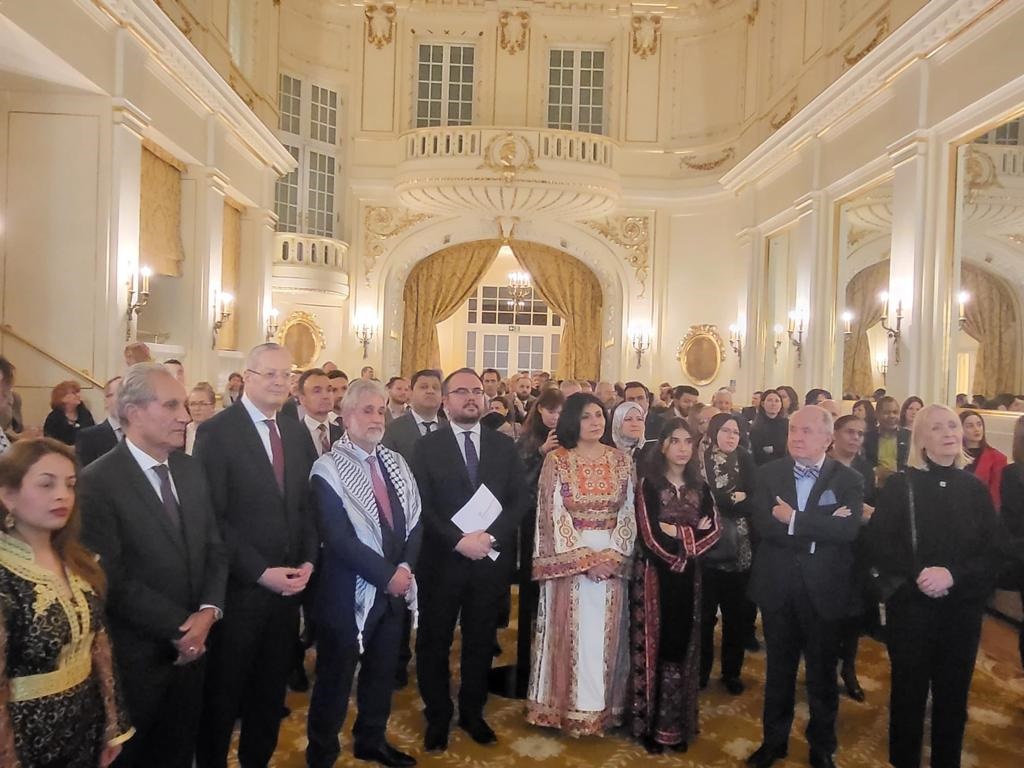 جانب من إحياء الذكرى الـ34 لإعلان وثيقة الاستقلال واليوم العالمي للتضامن مع الشعب الفلسطيني في وارسو