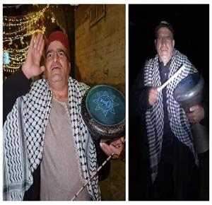 المسحراتي نزار الدباس (53 عاما) في صورتين قبل الحرب وبعدها 